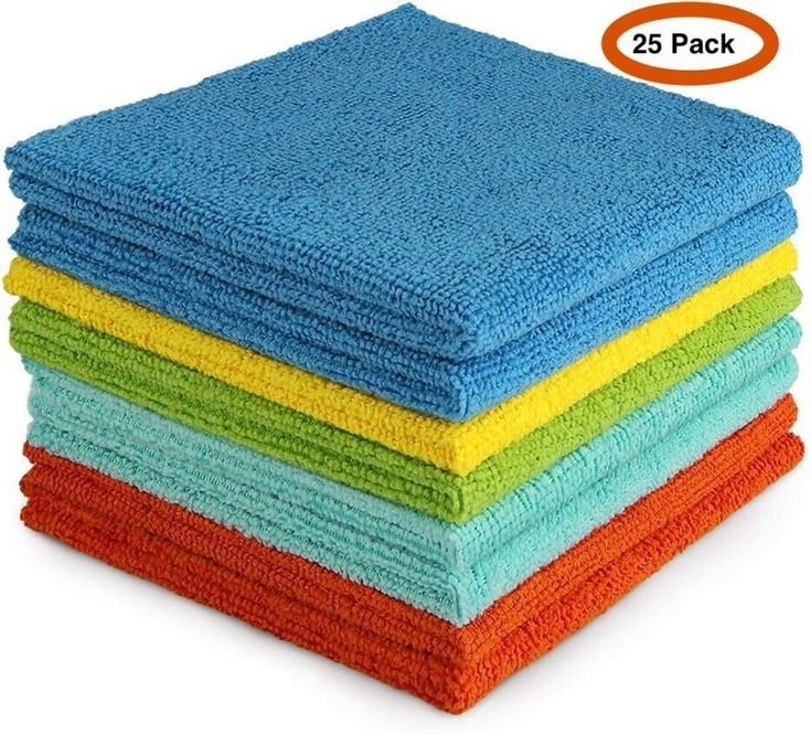 Microfiber Cleaning Cloths (Pack of 25)